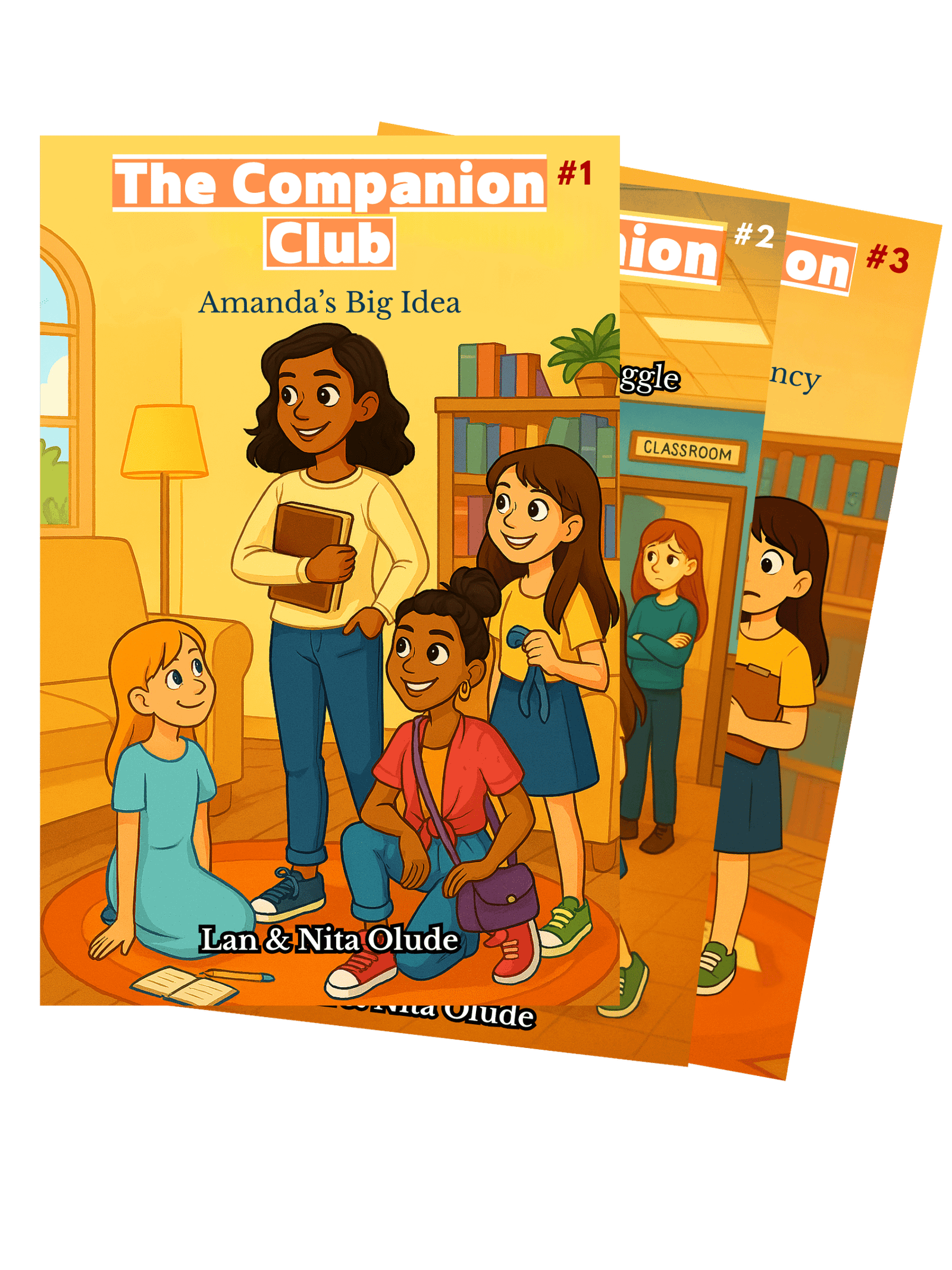 The six friends of The Companion Club together